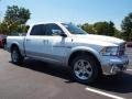 2012 Bright White Dodge Ram 1500 Laramie Crew Cab 4x4  photo #2