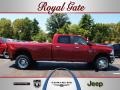 2012 Deep Cherry Red Crystal Pearl Dodge Ram 3500 HD Big Horn Crew Cab 4x4 Dually  photo #1
