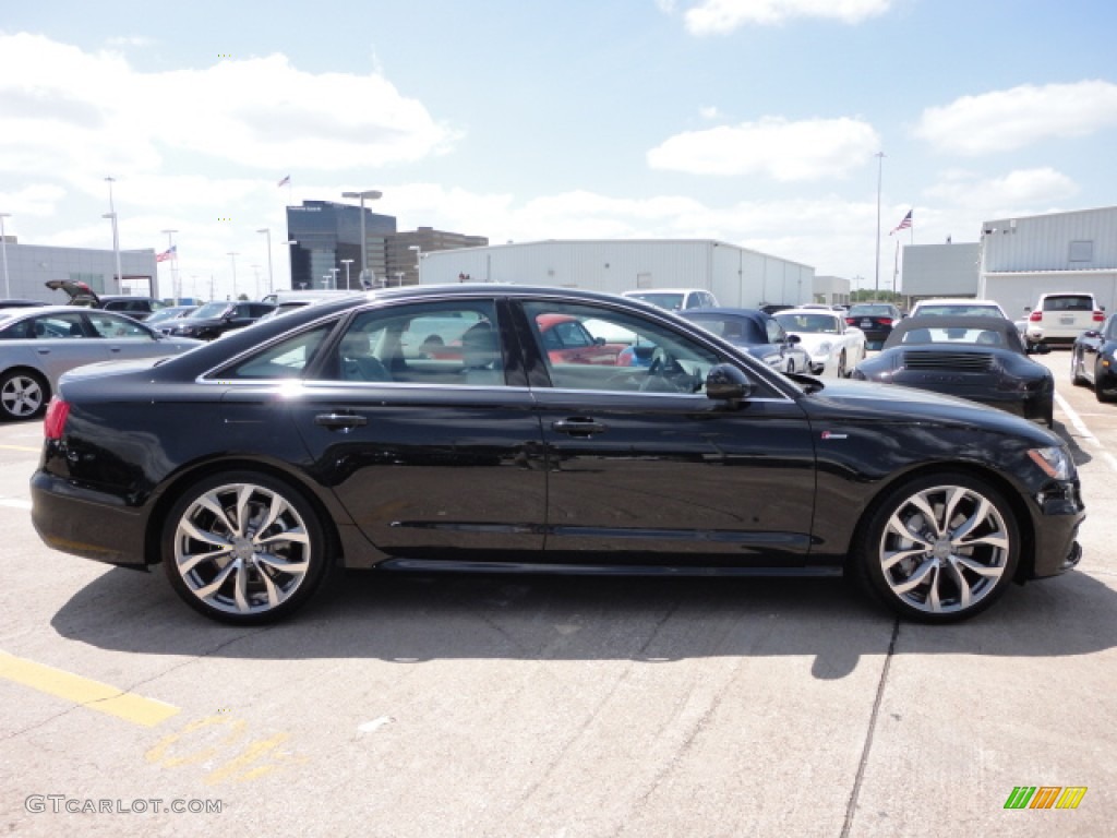 Phantom Black Pearl Effect 2013 Audi A6 3.0T quattro Sedan Exterior Photo #68861355