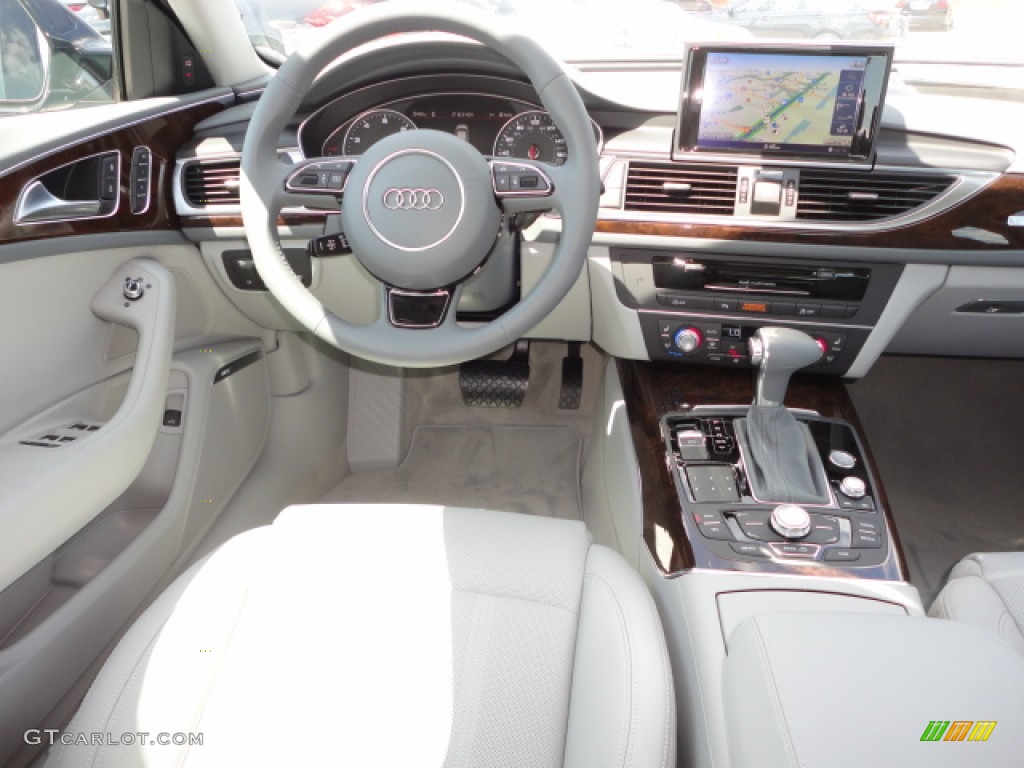 2013 Audi A6 3.0T quattro Sedan Titanium Gray Dashboard Photo #68861379