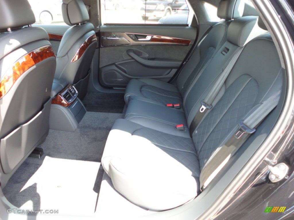 Black Interior 2013 Audi A8 L 3.0T quattro Photo #68861826