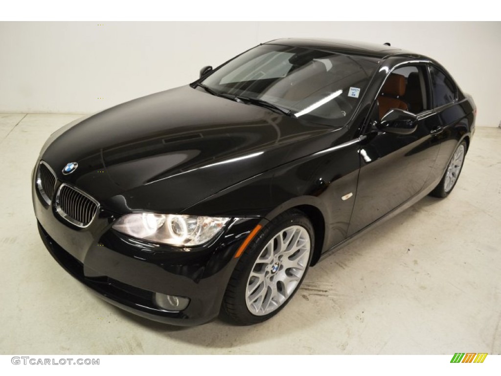 2010 3 Series 328i Coupe - Jet Black / Saddle Brown Dakota Leather photo #7