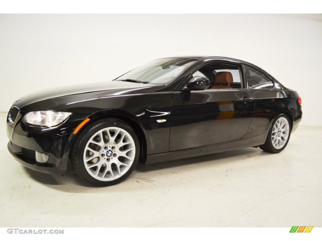 2010 3 Series 328i Coupe - Jet Black / Saddle Brown Dakota Leather photo #8