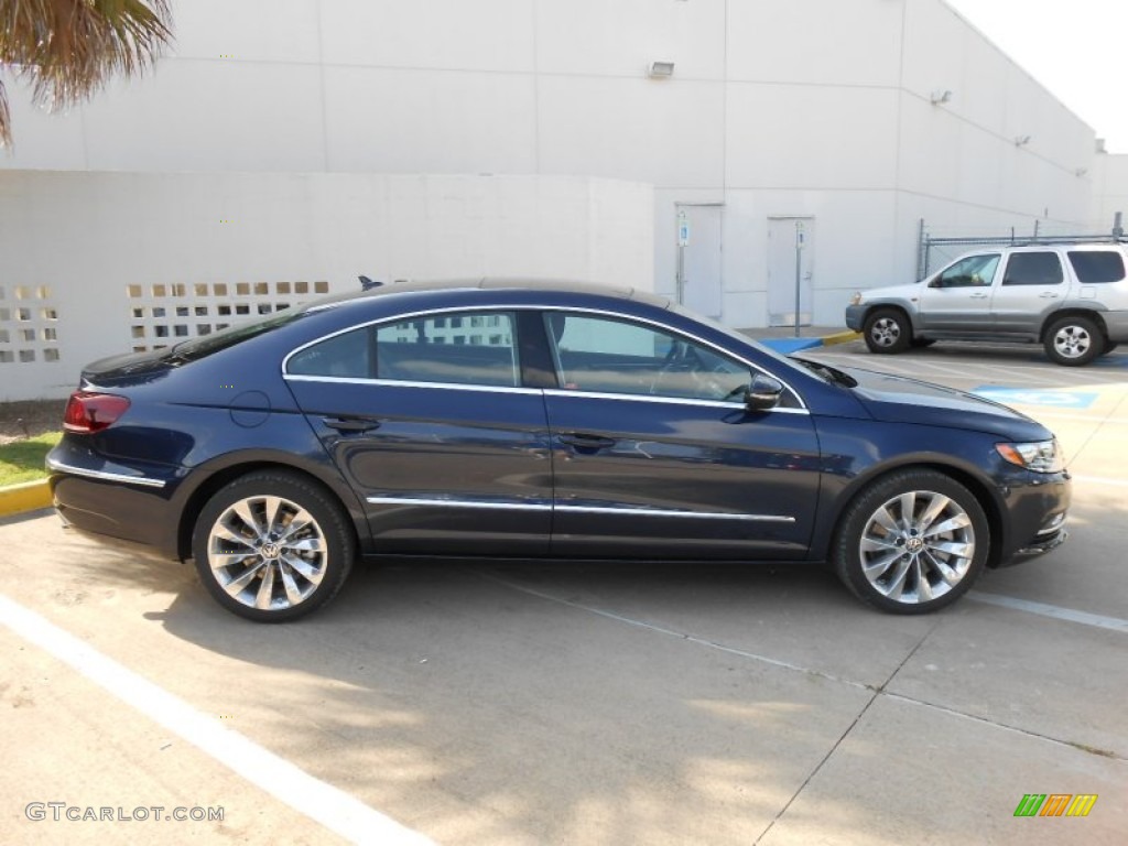 Night Blue Metallic 2013 Volkswagen CC VR6 4Motion Executive Exterior Photo #68862507