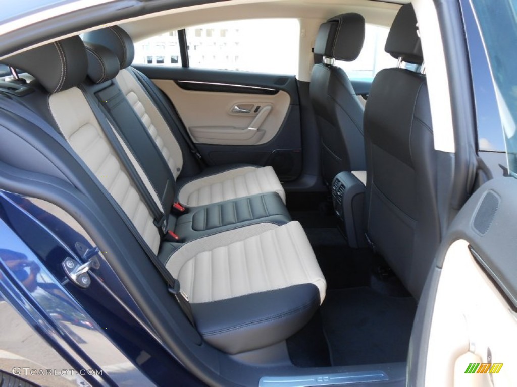 2013 Volkswagen CC VR6 4Motion Executive Rear Seat Photo #68862603