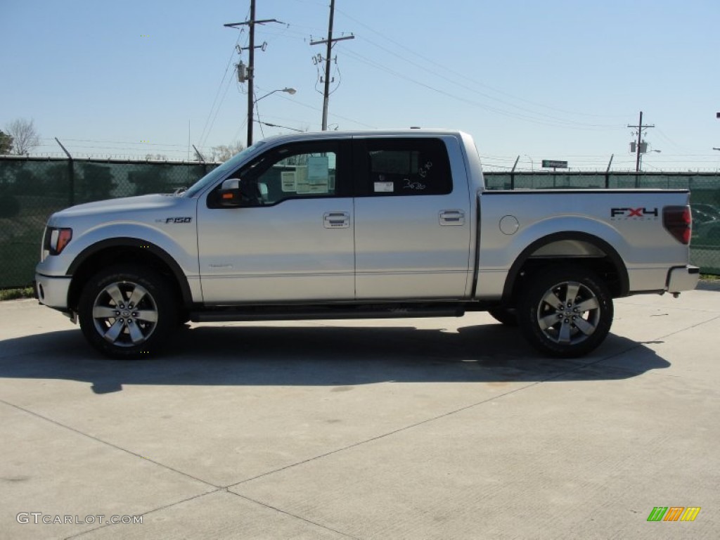 2011 F150 FX4 SuperCrew 4x4 - Ingot Silver Metallic / Black photo #6