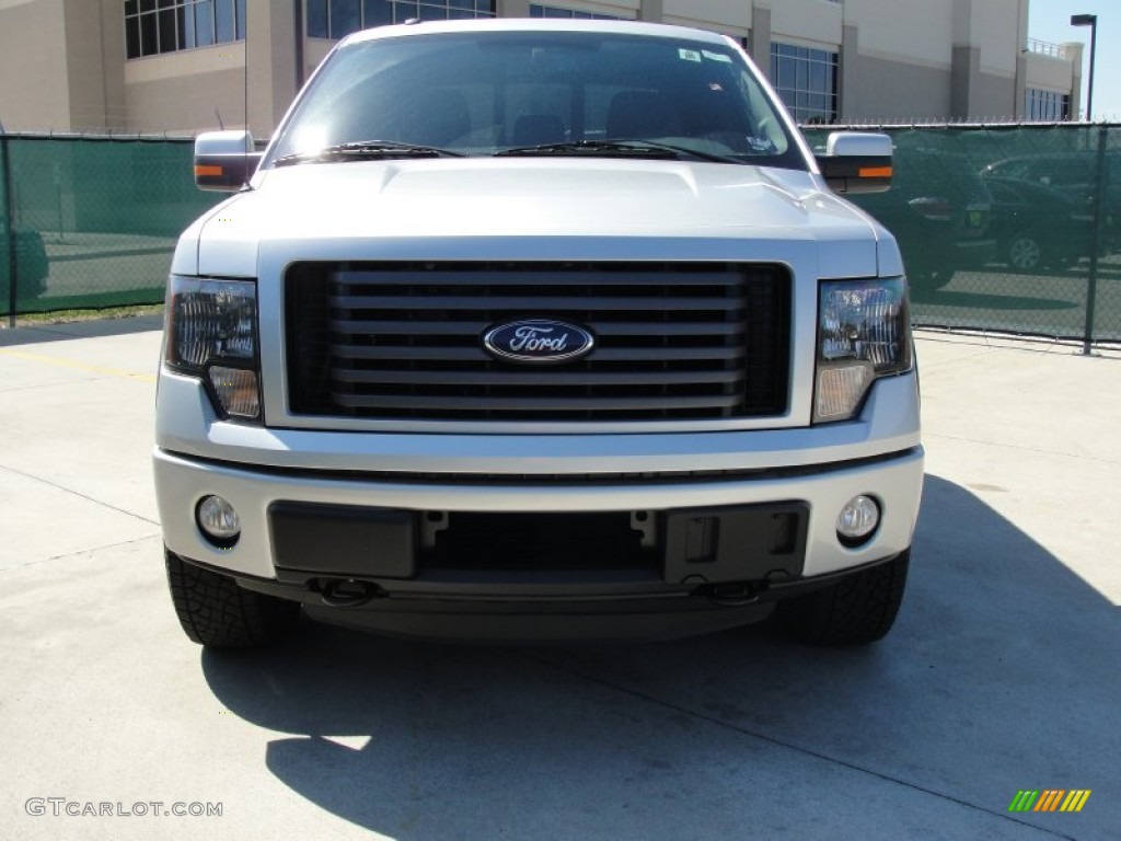 2011 F150 FX4 SuperCrew 4x4 - Ingot Silver Metallic / Black photo #8