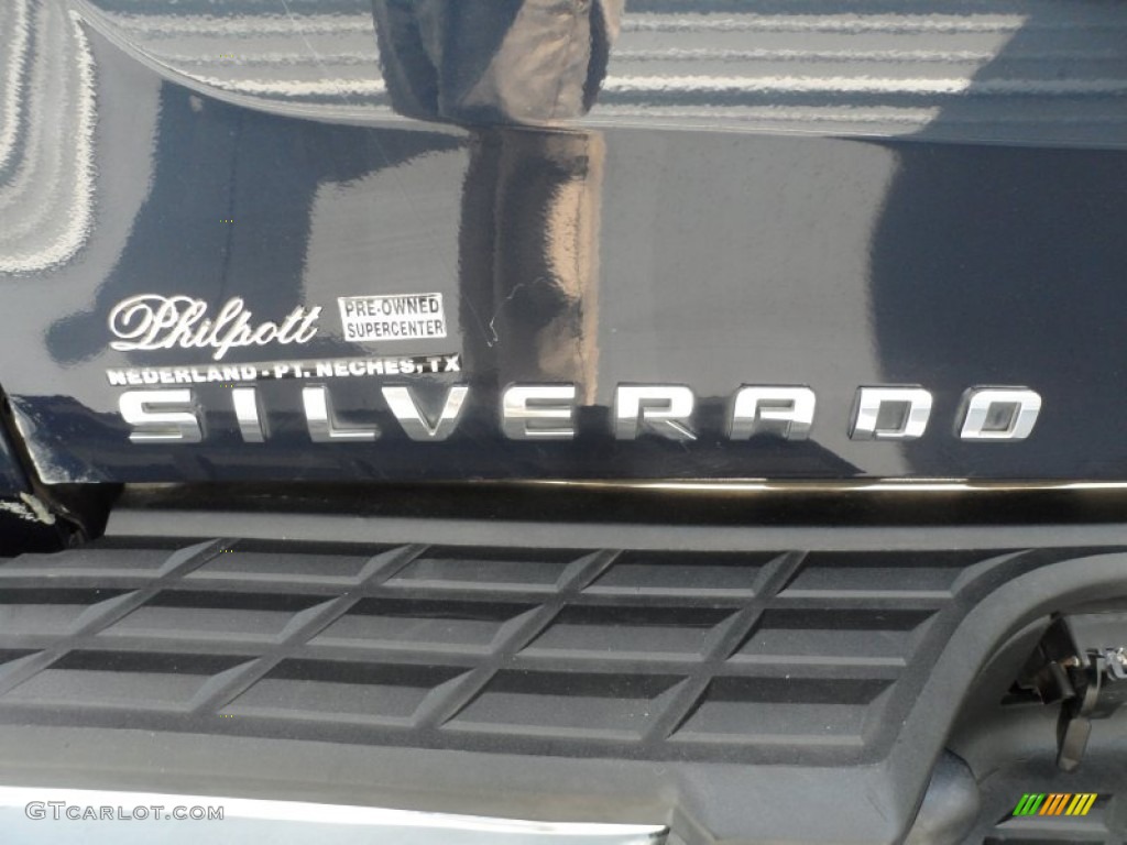 2008 Silverado 1500 LS Extended Cab - Dark Blue Metallic / Dark Titanium photo #15