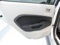 Charcoal Black/Light Stone 2013 Ford Fiesta SE Hatchback Door Panel