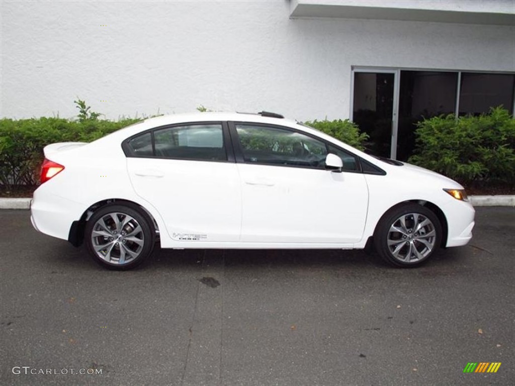 2012 Honda civic si coupe white