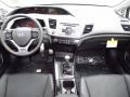 2012 Honda Civic Black Interior Dashboard Photo