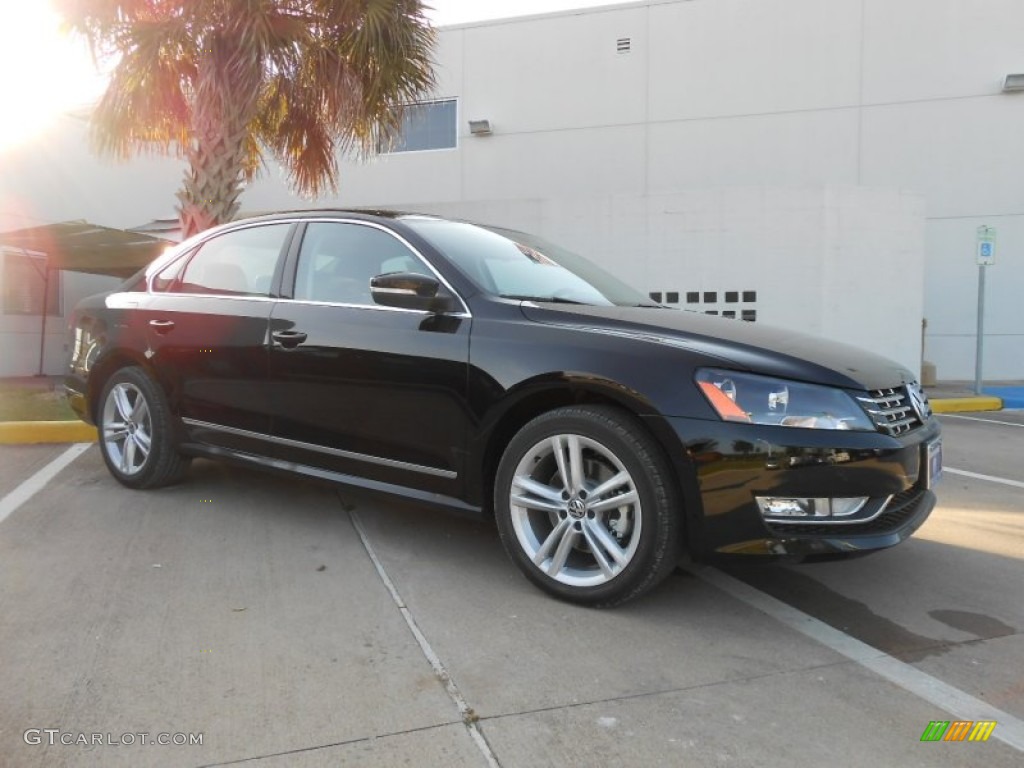 2013 Passat TDI SEL - Black / Titan Black photo #1