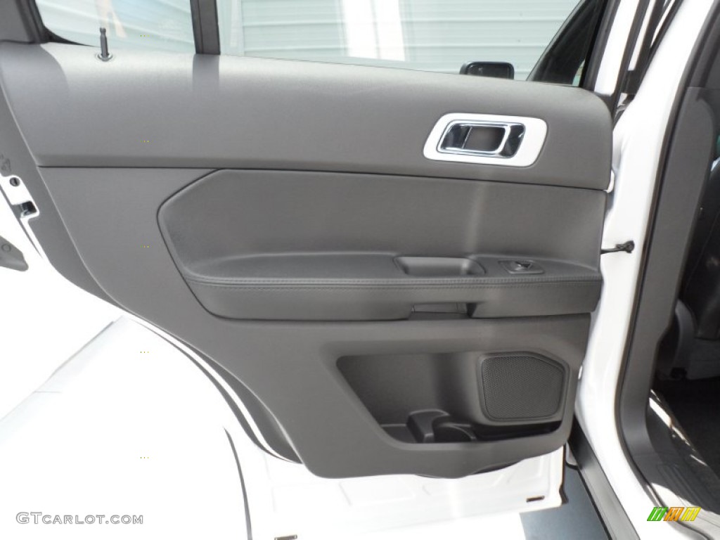 2013 Ford Explorer XLT EcoBoost Charcoal Black Door Panel Photo #68865453