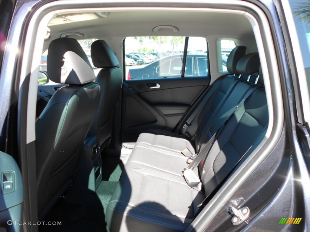 2012 Tiguan SE - Deep Black Metallic / Black photo #14