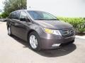 2012 Smoky Topaz Metallic Honda Odyssey Touring  photo #1