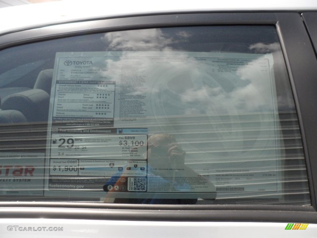 2012 Corolla LE - Classic Silver Metallic / Ash photo #32