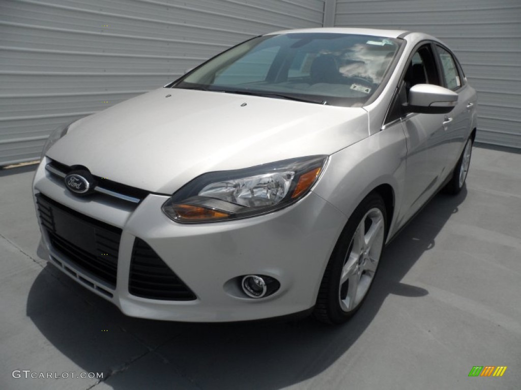 Ingot Silver Metallic 2012 Ford Focus Titanium Sedan Exterior Photo #68866995