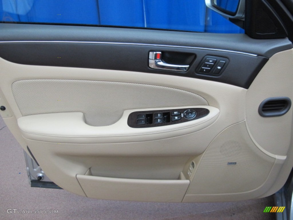 2009 Genesis 4.6 Sedan - Platinum Metallic / Beige photo #45
