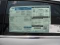 2012 Ford Focus Titanium Sedan Window Sticker