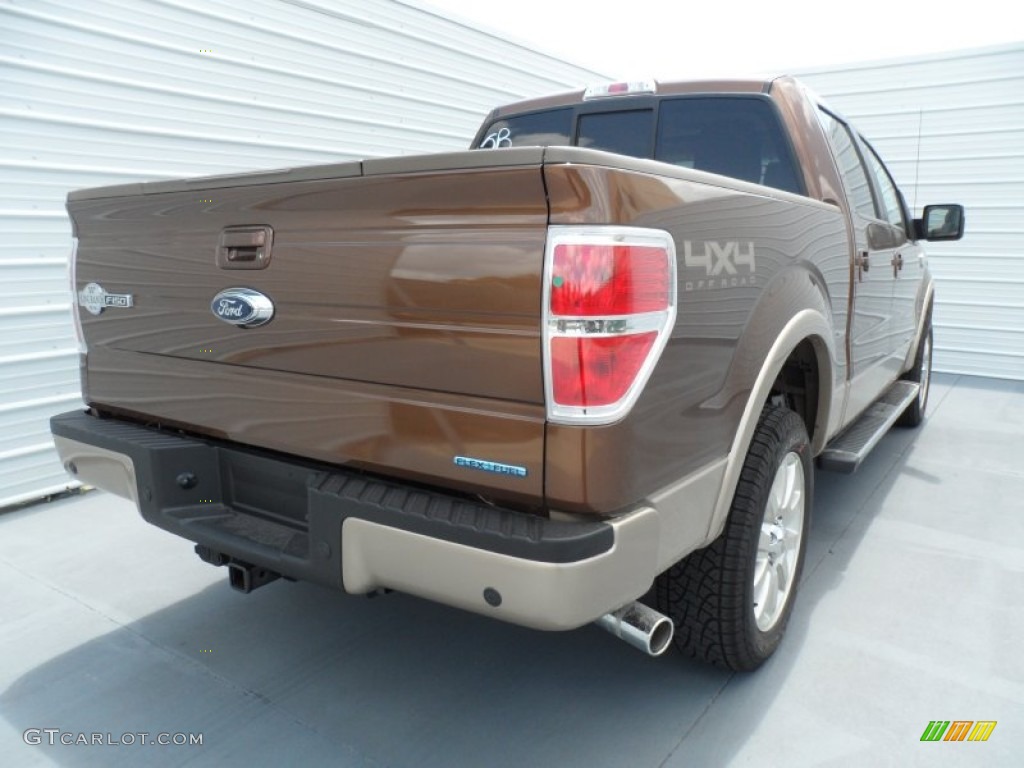 2012 F150 King Ranch SuperCrew 4x4 - Golden Bronze Metallic / King Ranch Chaparral Leather photo #3