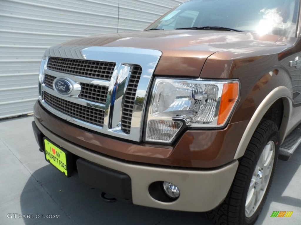 2012 F150 King Ranch SuperCrew 4x4 - Golden Bronze Metallic / King Ranch Chaparral Leather photo #9