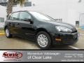 Black 2011 Volkswagen Golf 4 Door