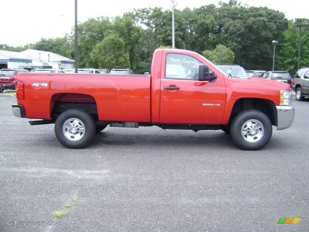 Victory Red 2010 Chevrolet Silverado 2500HD Regular Cab 4x4 Exterior Photo #68870058
