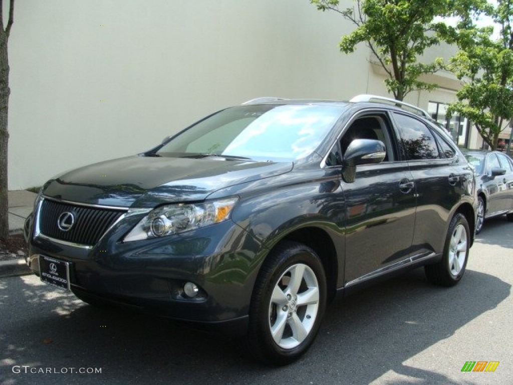 2010 RX 350 AWD - Smokey Granite Mica / Black/Brown Walnut photo #1