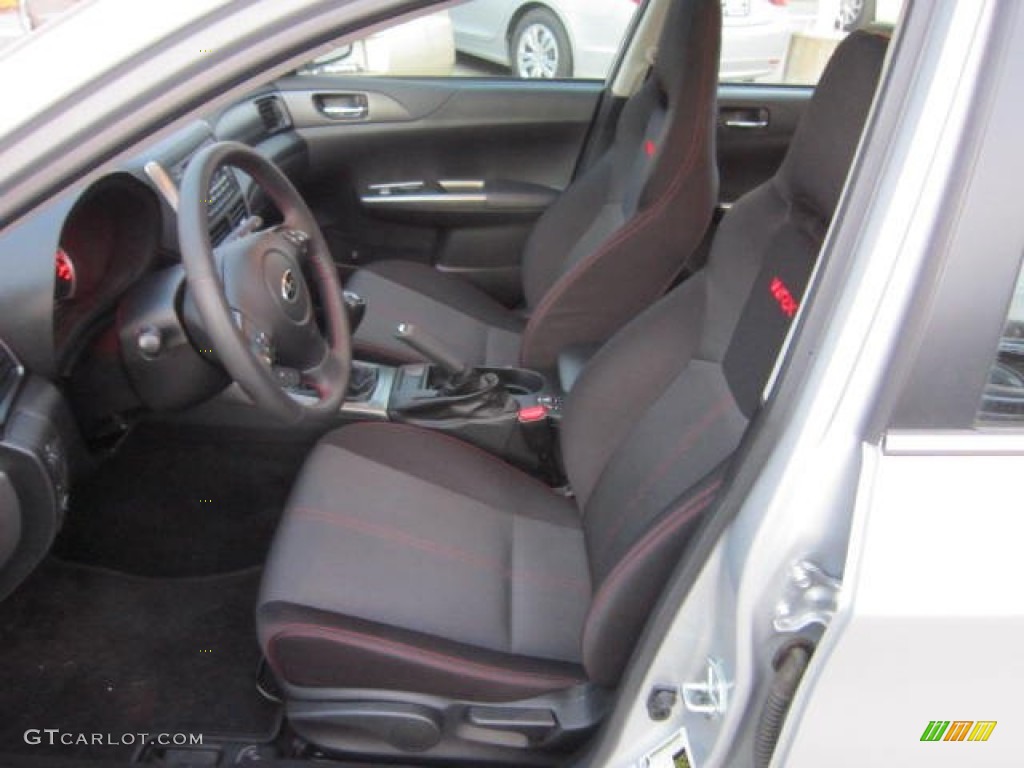 Carbon Black Interior 2011 Subaru Impreza WRX Sedan Photo #68871504