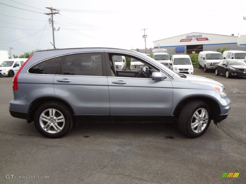 2011 CR-V EX-L 4WD - Glacier Blue Metallic / Gray photo #4