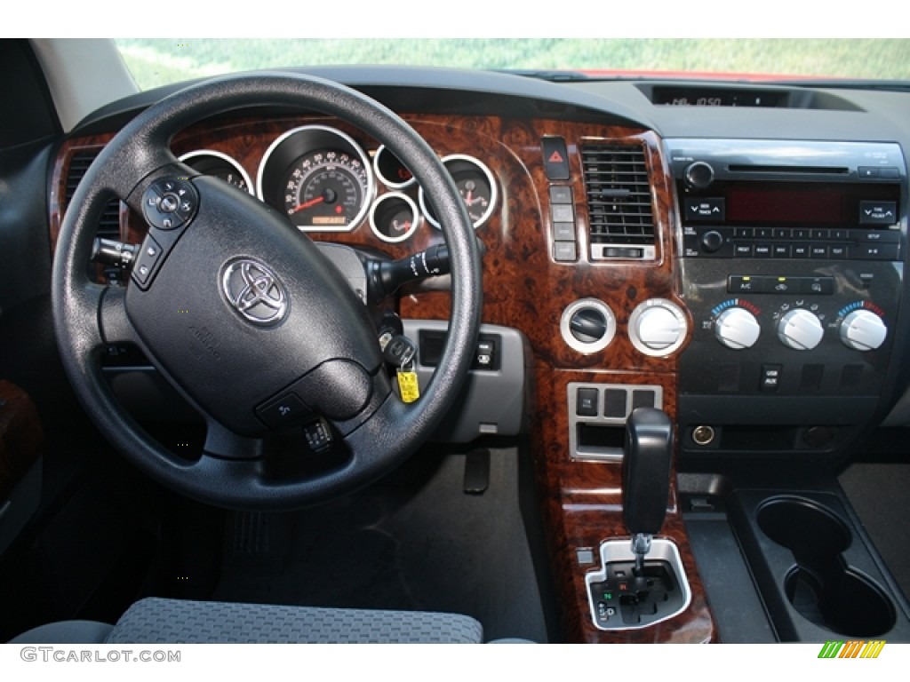 2010 Tundra Double Cab 4x4 - Radiant Red / Graphite Gray photo #10