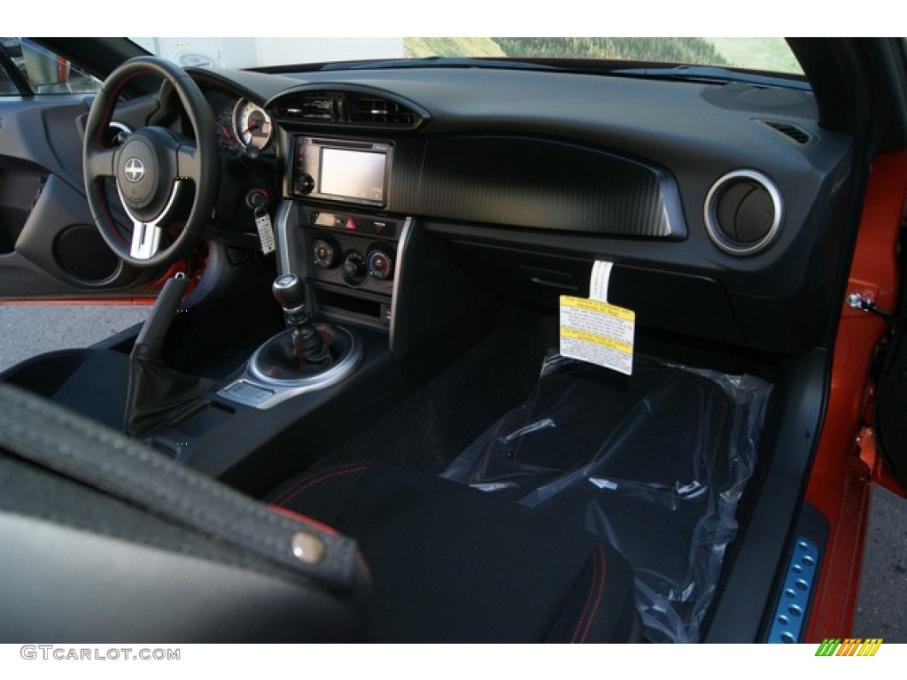 Black/Red Accents Interior 2013 Scion FR-S Sport Coupe Photo #68873598