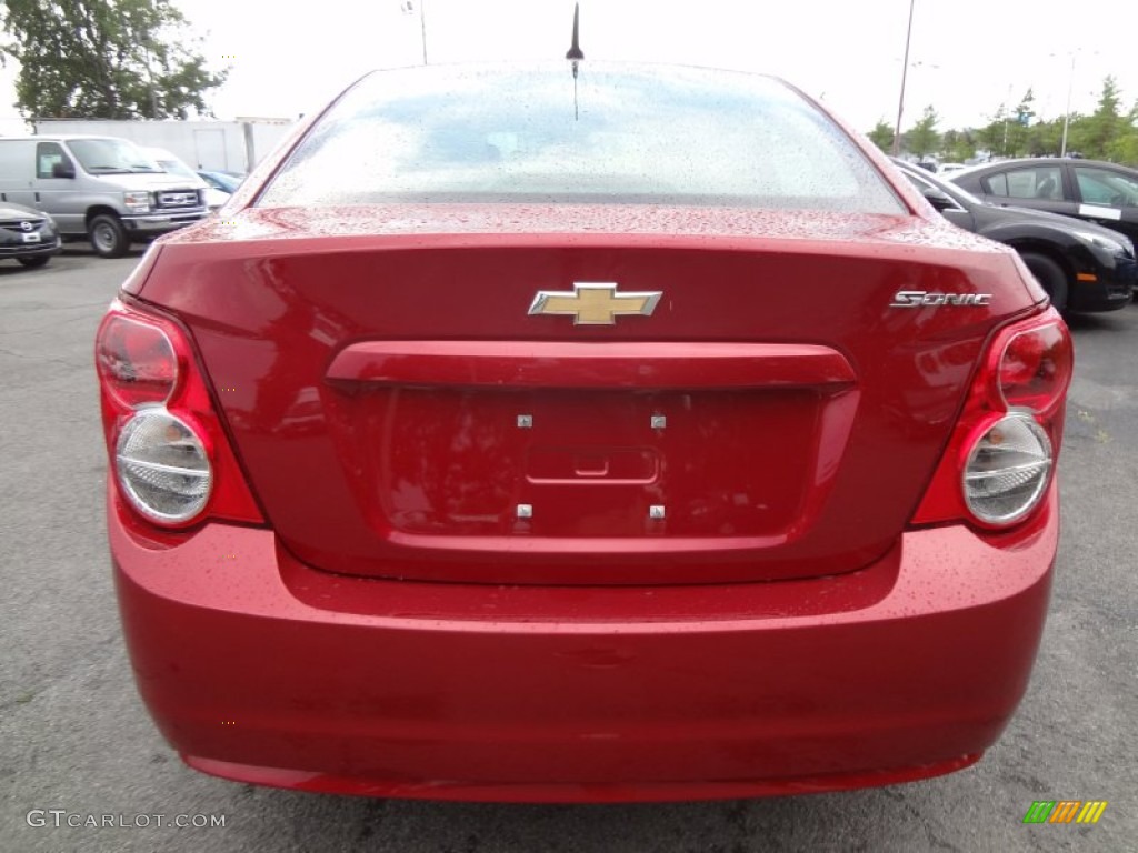 Crystal Red Tintcoat 2012 Chevrolet Sonic LS Sedan Exterior Photo #68873709