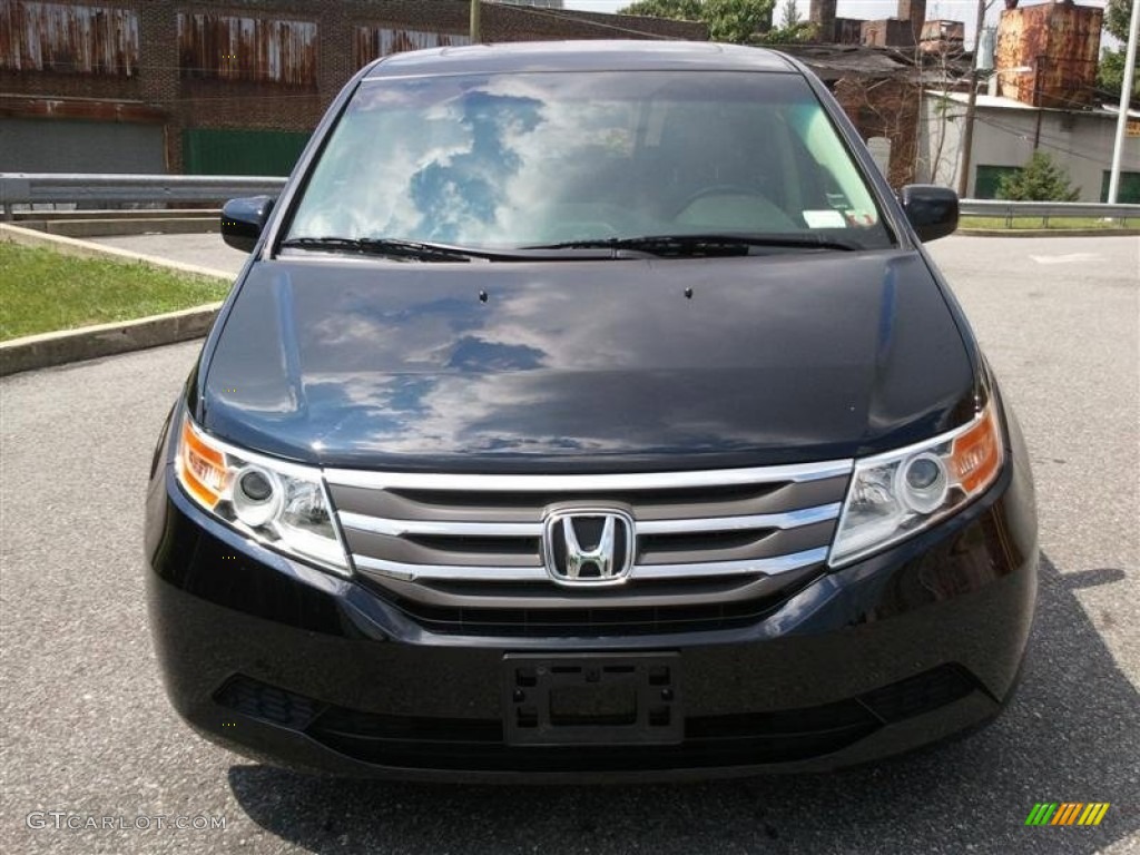 2011 Odyssey EX-L - Crystal Black Pearl / Gray photo #10