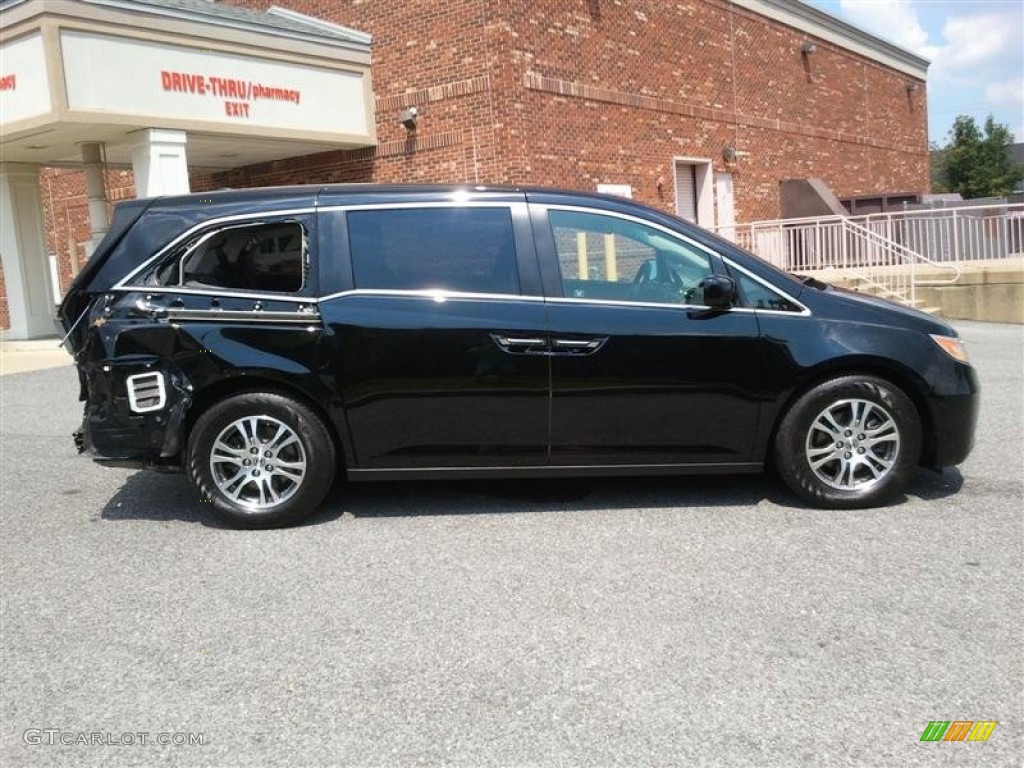 2011 Odyssey EX-L - Crystal Black Pearl / Gray photo #13