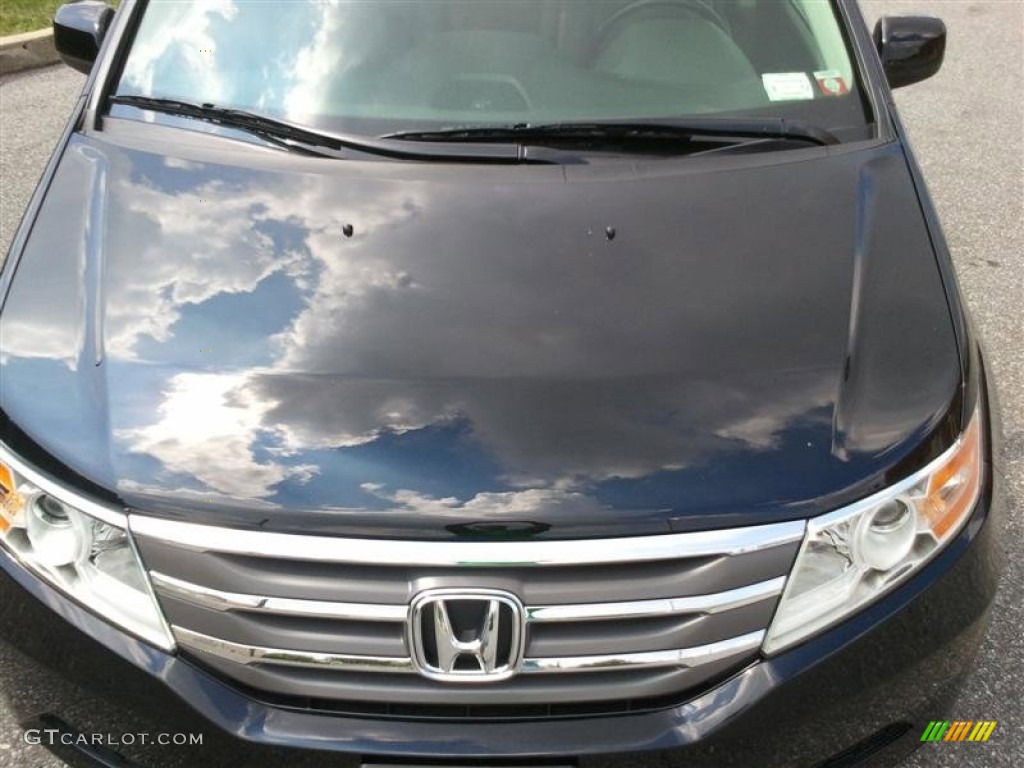 2011 Odyssey EX-L - Crystal Black Pearl / Gray photo #15