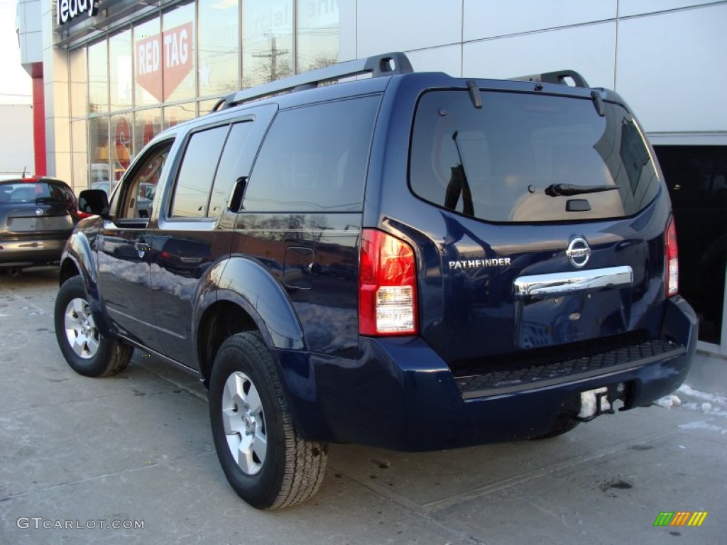 2008 Pathfinder S 4x4 - Majestic Blue / Graphite photo #6