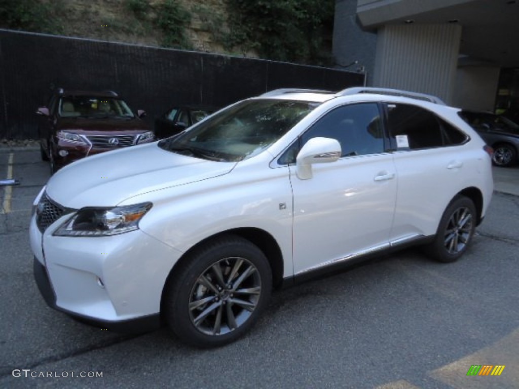 2013 RX 350 F Sport AWD - Starfire White Pearl / Black/Ebony Birds Eye Maple photo #8