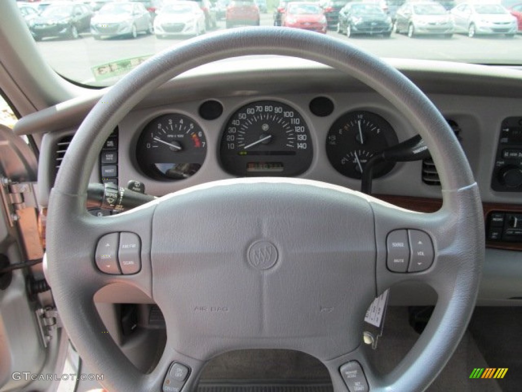 2002 Buick LeSabre Custom Medium Gray Steering Wheel Photo #68876892