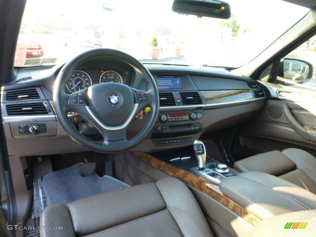 Tobacco Nevada Leather Interior 2009 BMW X5 xDrive48i Photo #68876895