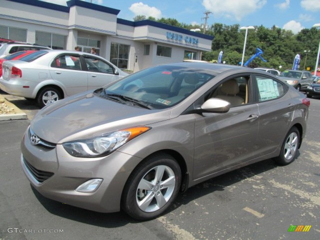 2013 Elantra GLS - Desert Bronze / Beige photo #3