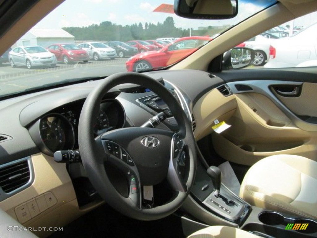 2013 Elantra GLS - Desert Bronze / Beige photo #6
