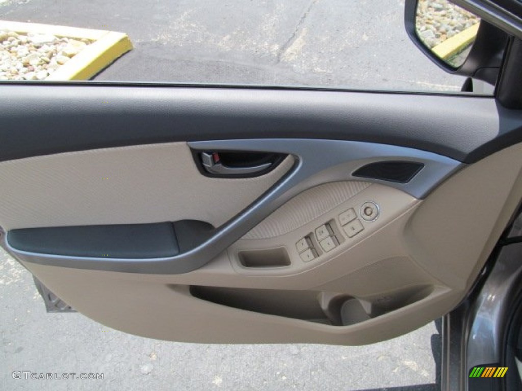 2013 Elantra GLS - Desert Bronze / Beige photo #7