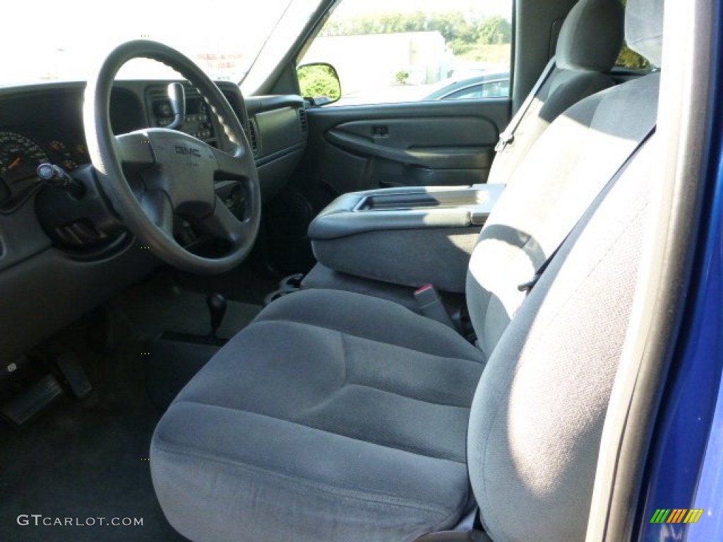 2004 Sierra 1500 Regular Cab 4x4 - Marine Blue Metallic / Dark Pewter photo #7