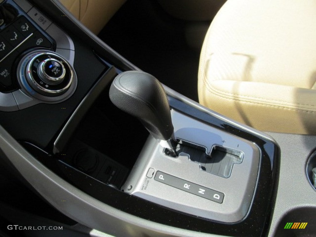 2013 Elantra GLS - Midnight Black / Beige photo #8
