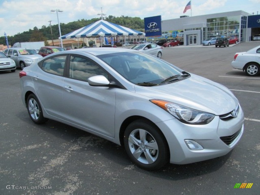 2013 Elantra GLS - Shimmering Air Silver / Gray photo #1