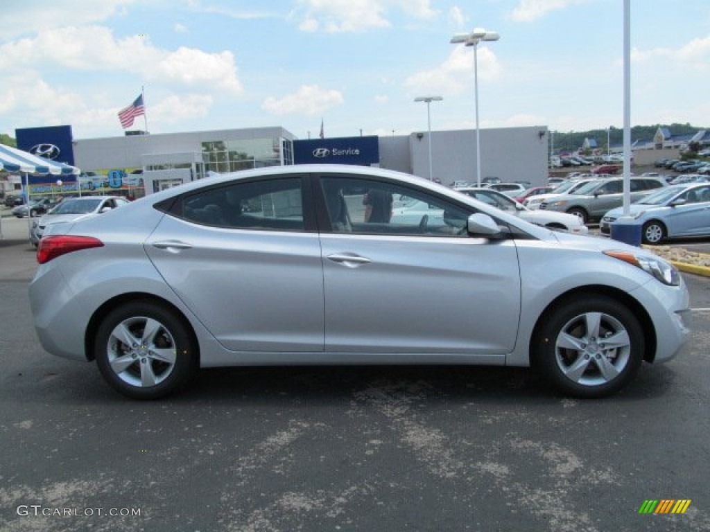 2013 Elantra GLS - Shimmering Air Silver / Gray photo #2