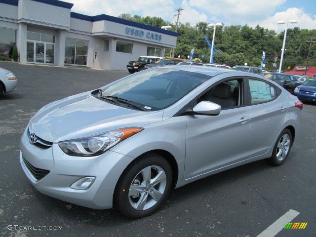 2013 Elantra GLS - Shimmering Air Silver / Gray photo #3
