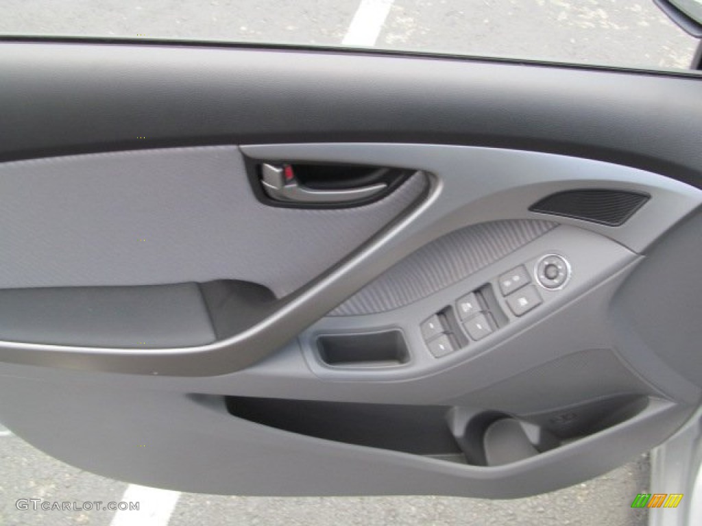 2013 Elantra GLS - Shimmering Air Silver / Gray photo #7