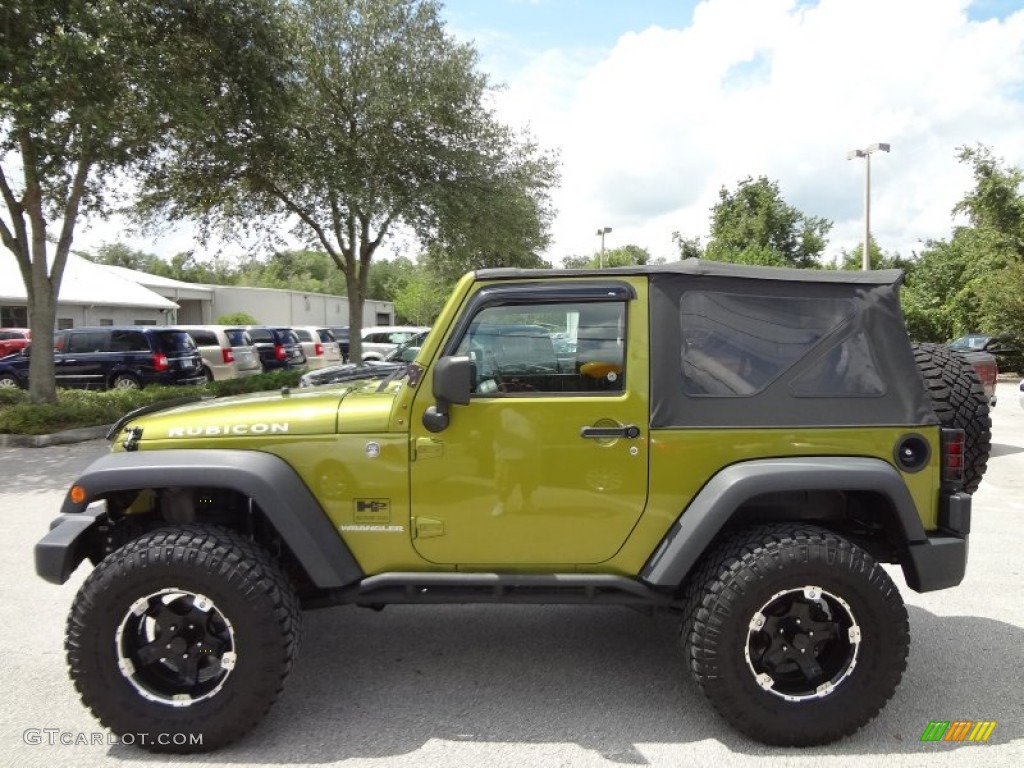 2007 Wrangler Rubicon 4x4 - Rescue Green Metallic / Dark Slate Gray/Medium Slate Gray photo #2